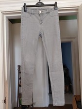 Womens Oasis Jade Stretch Skinny Grey Jeans Sz 12