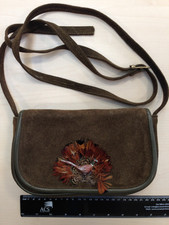 Women's Bag Suede Peacock