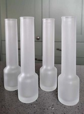 Set of 4 Vintage Italian Frosted Limoncello Liqueur Glasses