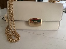 Coach cream & gold shoulder/
