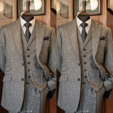 Vintage men tweed suit warm - vintage,