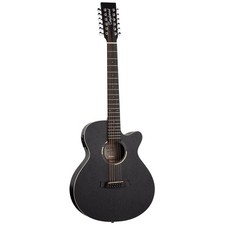 Tanglewood TWBB-SFCE12 Blackbird Super Folk 12-String Electro, Black, New