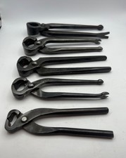 Vintage Pincer Tool Set of 5 Pincers Good Used Condition