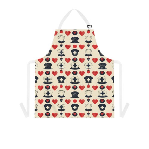 Nurse apron vintage medical - apron,,