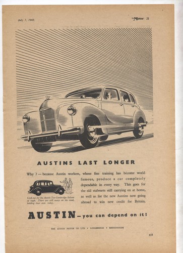 Austin original advertisement - original,