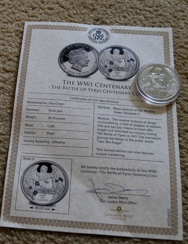 Gibraltar proof crown wwi - gibraltar,