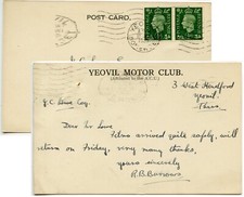 MOTOR CYCLE G.B. 1939 Printed