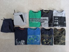 Boys Clothes Bundle Long & Short Sleeve T-shirts Shorts Age 10 11 12 M&S Nutmeg