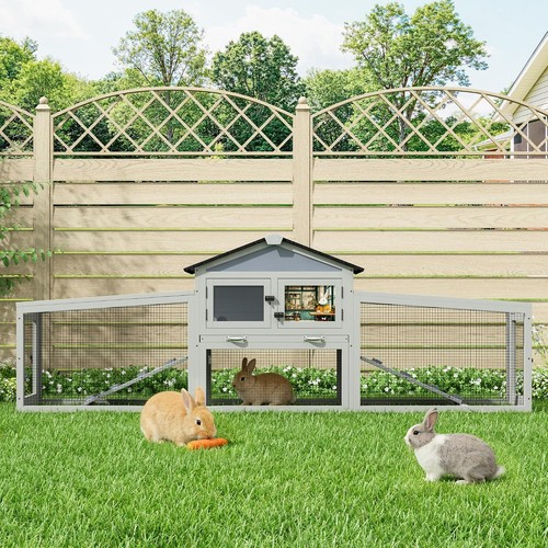 92in rabbit hutch - hutch, 2-tier