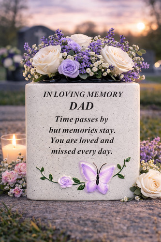 Dad memorial flower vase rose - flower,