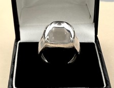 BACCARAT Médicis Ring – French Sterling Silver & Crystal – Signed – Size 51
