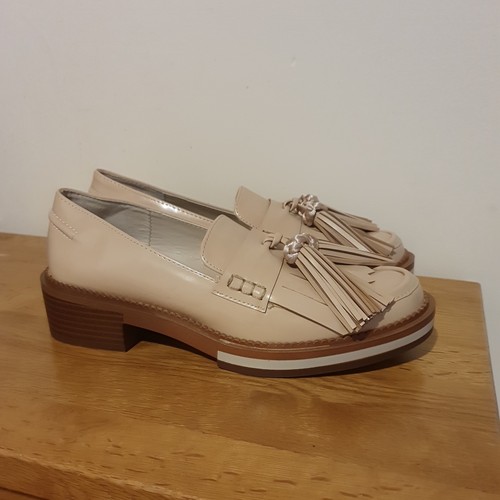 Zara nude cream tassel - cream,