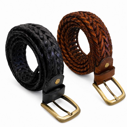 Mens braided leather - braided,