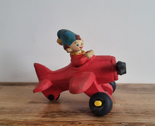 Vintage Bendy Noddy Toy Flying A Plane Foam Rubber Toy