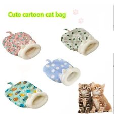 Winter Warm Cat Nest Sleeping Bag Cozy Soft Pet Bed Semi Enclosed Plush Cats Bed