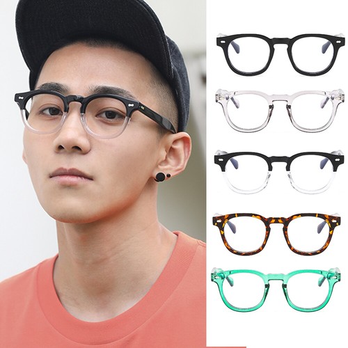 Retro round clear lens glasses - lens,