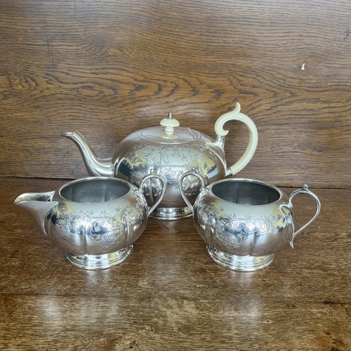 Silver plated tea pot - pot, with