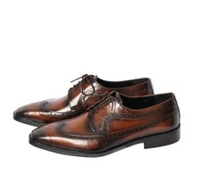 New Dark Brown Handmade Brogue