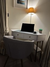 Elegant Home Office Desk and Chair Set