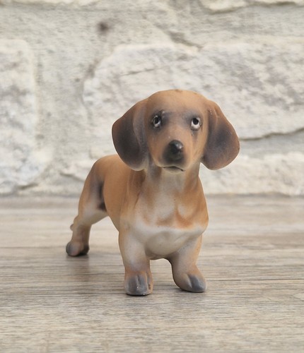 Vintage porcelain dachshund - vintage,