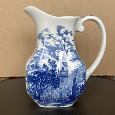 Liberty Blue Historic Colonial Scenes Water Jug /  Pitcher Old North Church