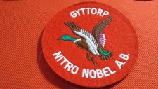 Lovely Embroidered Wildfowlers Swedish Sporting Gun Patch.