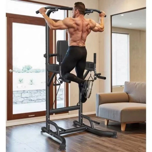 Power tower dip station - tower, pull