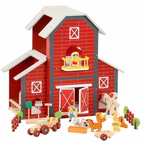 Wooden farm playset - wooden,