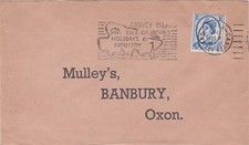 1966 cover sent from Canvey Island with cancel Isle of Homes Holidays & Industry