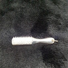 Silver Hair  Brush Charm 7gm
