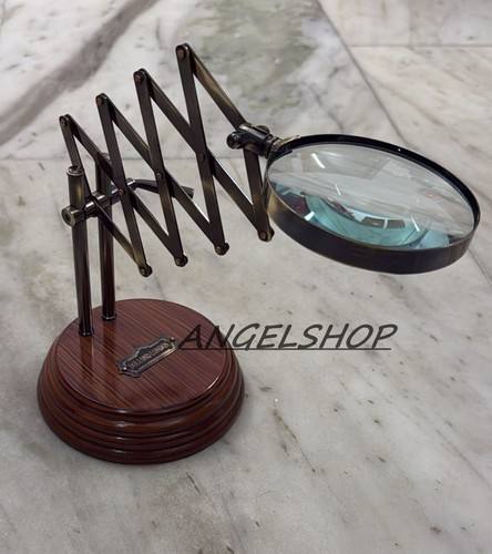 Brass magnifying glass - brass, with