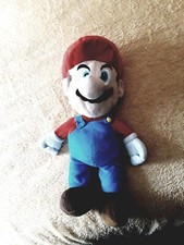 NINTENDO 2011 LARGE SUPER MARIO SOFT TOY PLUSH 21 INCHES MISSING BUTTON