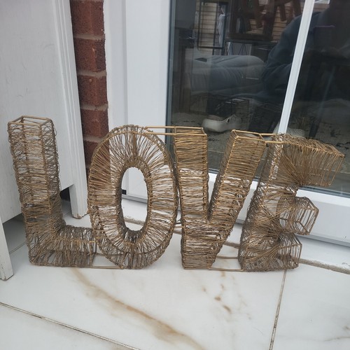 Metal wall art hanging - wall, (love)