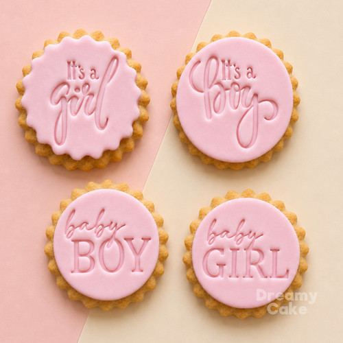 Baby boy girl cookie - boy, &