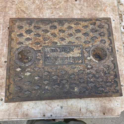 Cast iron manhole cover - cast,