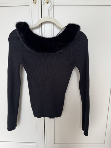 Black zara long sleeved round - black,