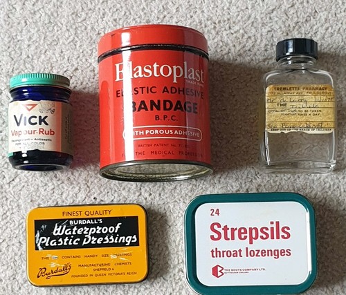 Vintage tins paracetamol - vintage,