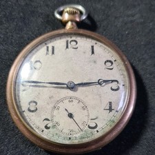 Vintage rolled gold Philla Pocket Watch W/O c1920 ref4292