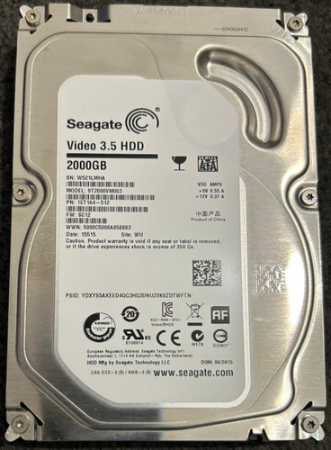 Seagate video hdd 2tb - seagate, 3.5