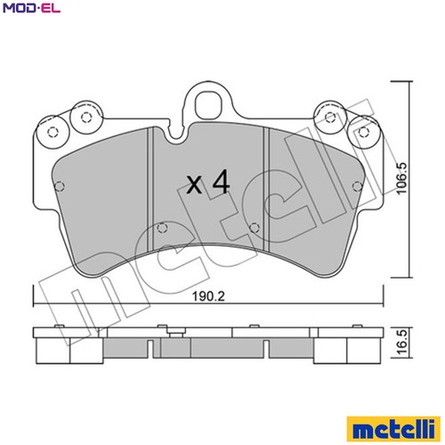Brake pad set - brake, disc