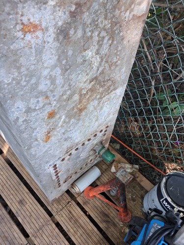 Large galvanised metal storage - large,