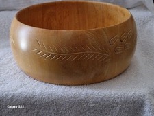 Vintage Wooden Fruit Salad Decorative Marks Spencer Bowl