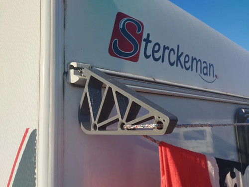 Caravan awning rail clothes - caravan,