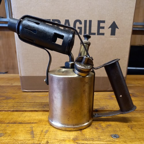 Vintage brass blowtorch - brass,