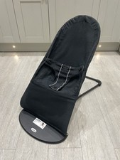 BabyBjörn Baby Bjorn Bouncer Balance Soft Black Reclining Chair Very Good Cnd!
