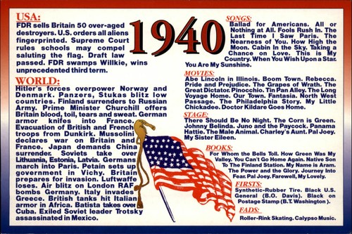 1940 history trivia usa world - usa,