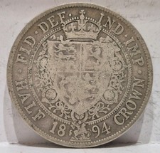 1894 Half Crown Queen Victoria