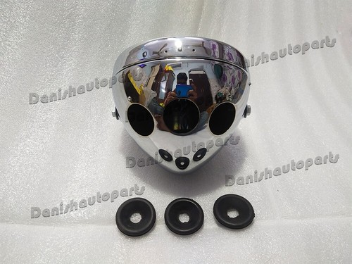 Lucas type chrome headlight - type, 7"