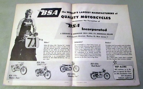 1954 bsa motorcycles - 1954,