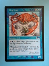 MTG: King Crab - Urza's Legacy - Magic Card NEAR MINT NM